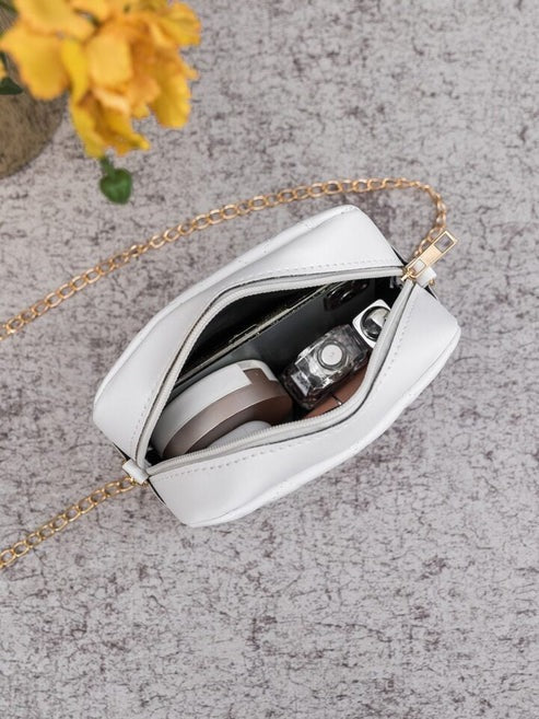 Urban Chic Crossbody Bag - White