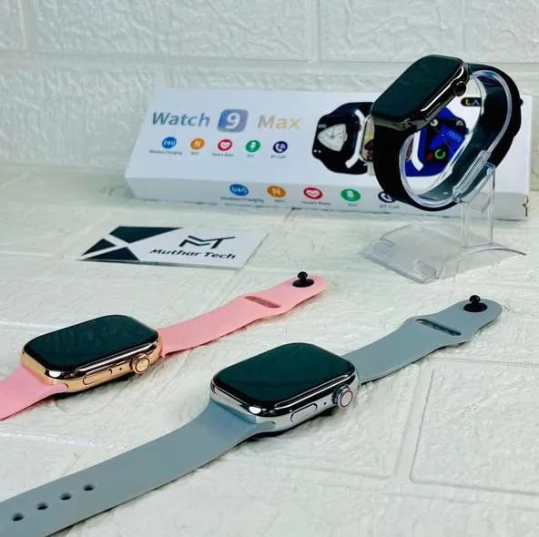 Watch 9 Max Smart Watch - Series 9 - Full Edge HD Display - Bluetooth Calling - Wireless Charging - Sports Functions