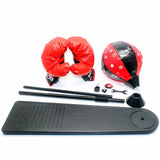 Kids Boxing Stand + Gloves and Pump (Height-Adjustable)