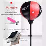 Kids Boxing Stand + Gloves and Pump (Height-Adjustable)